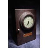 Retro Metal Industrial Cabinet Converted Into A Clock