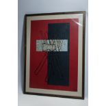 Abstract Woodcut monogrammed A.D