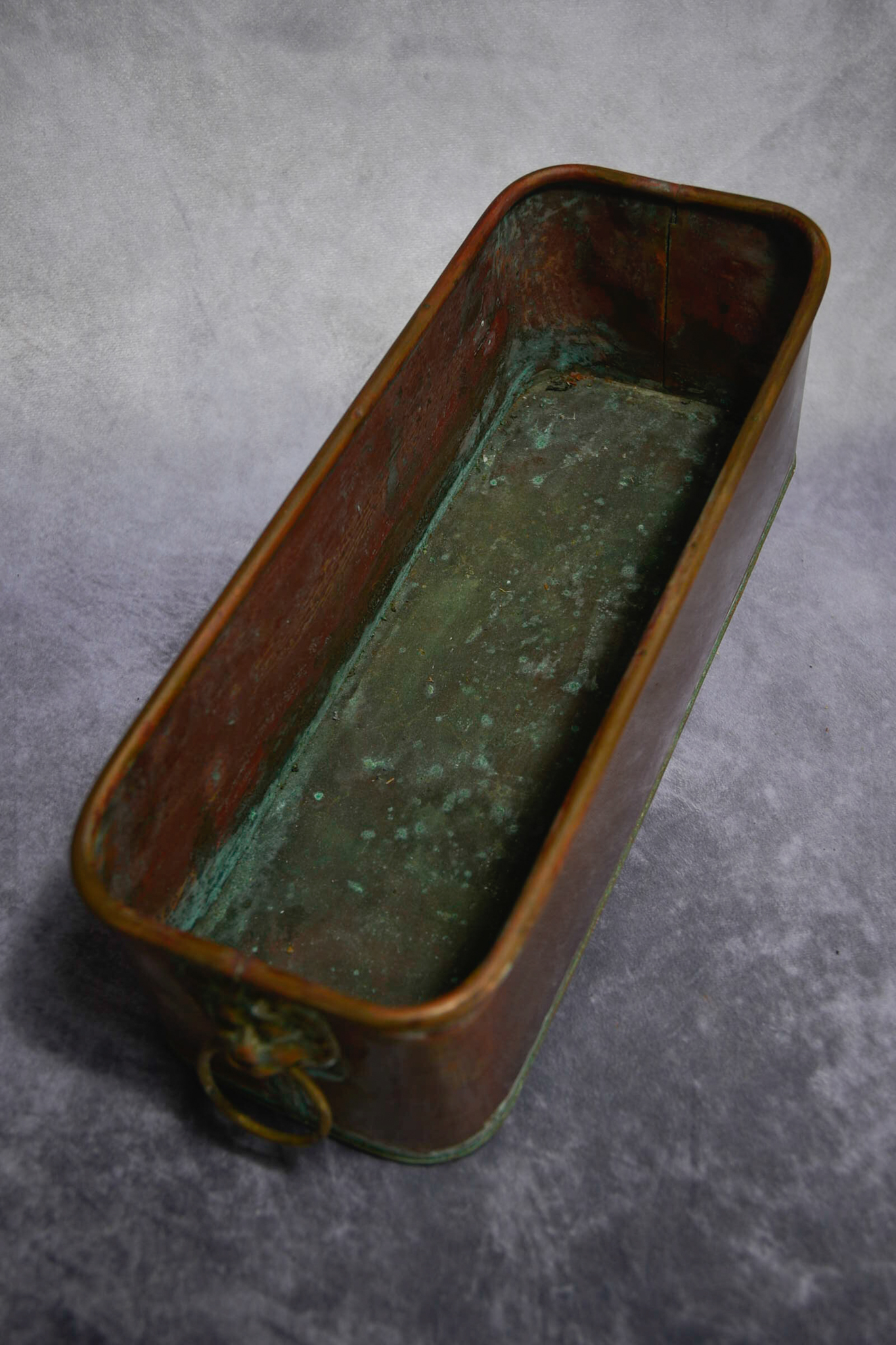 Copper Jardinere with Lion handles - Image 2 of 2