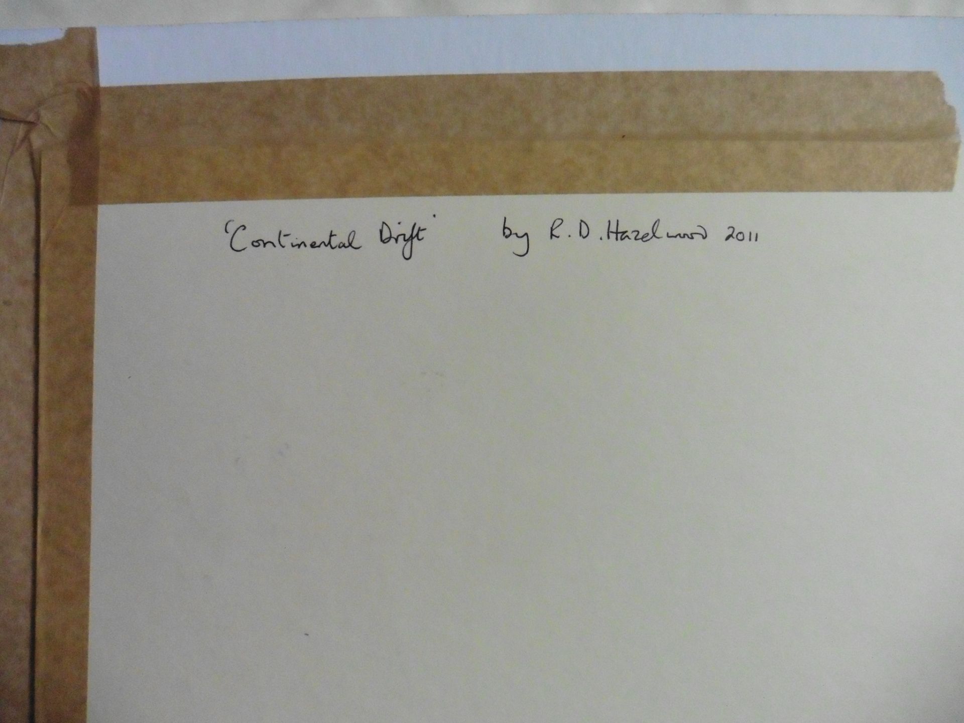 Richard D Hazelwood original signed Collage “Continental Drift” - Image 3 of 5