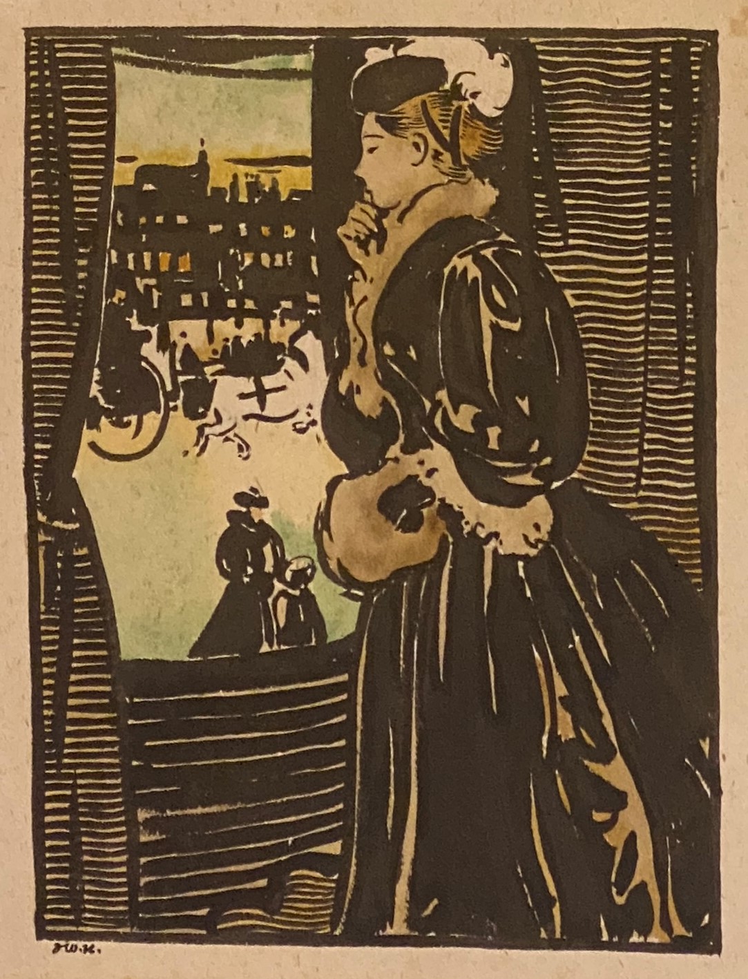 Lady at a Window by James Watterson Herald Scottish artist 1859-1914 - Image 2 of 3