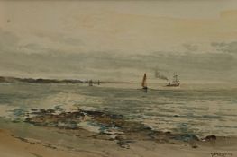 On The Clyde watercolour by Scottish artist James Morris 1857-1942 Exhibited R.S.A