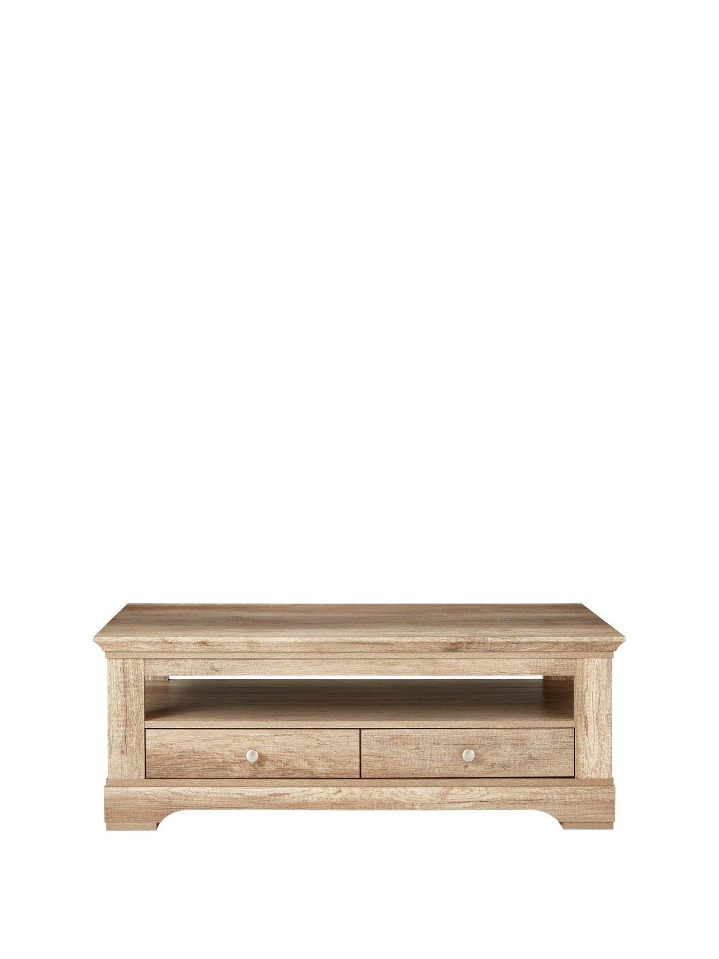 Boxed Item Wiltshire 2 Drawers Coffee Table [Oak] 45X115X57Cm Rrp:£250.0