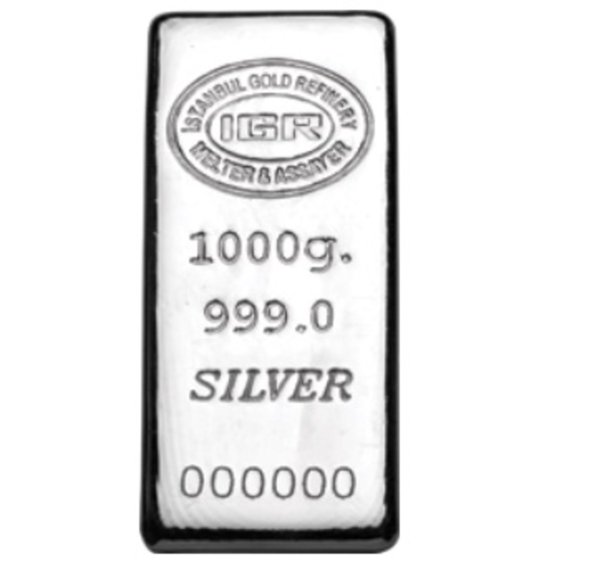 1000 gr 99,9 % Silver Bullion (Certified)