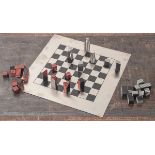 Schachspiel (1980/90er Jahre), Hersteller Harry B. O. by Yashen Design München,Spielsteine/Figuren