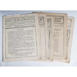 Fünf Zeitungen, "Mitteilungen des Vereins der Offiziere des ehemaligen 2.Rhein.Feldartillerie-