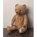 Teddybär, 1. Hälfte 20. Jahrhundert, 5-fach gegliederter Körper, mit Brummstimme undGlasaugen,