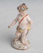 Putto "Allegorie des Herbstes", Meissen, blaue Schwertermarke, 2. Hälfte 19. Jahrhundert,geritzte