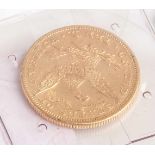 10 Dollar, USA, Coronet Head, Eagle, 1899, Gold 900/1000, 16,77 gr., DM. 27 mm, sehr schönbis