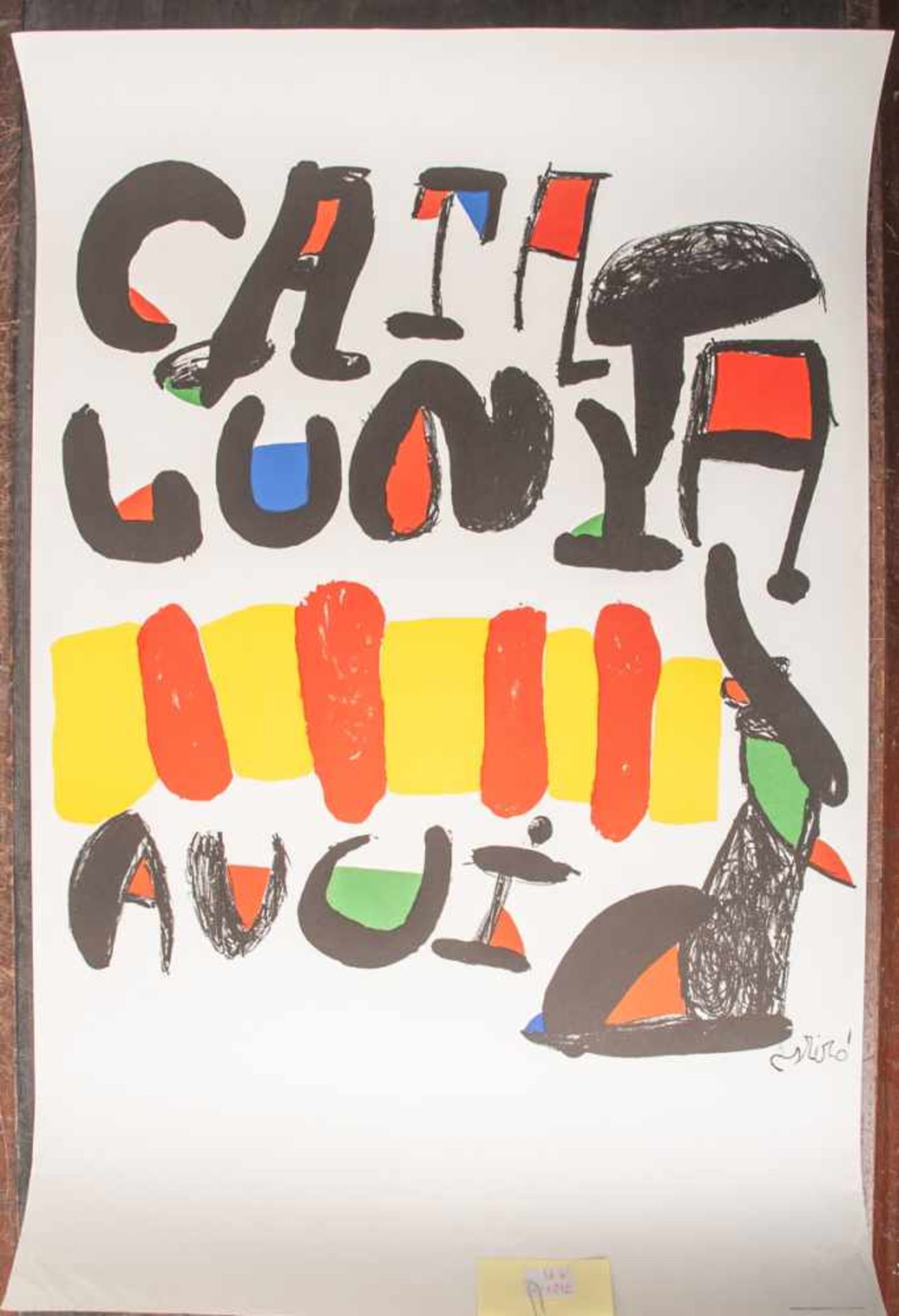 Miró, Joan (1893-1983), "Catalunya Avui" (1981), Farbplakat/Lithographie,Ausstellungsplakat,