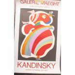 Kandinsky, Wassily (1866-1944), Ausstellungsplakat für Kandinsky-Ausstellung in derGalerie Maeght (