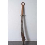 Ringknaufschwert, China, altes Original mit original erhaltener Griffwicklung, L: 80 cm.