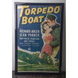 Altes Filmplakat "Torpedo Boat" (USA, 1940er Jahre), Copyright 1941, Paramount Pictures,bez.