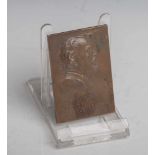 Unbekannter Künstler, Bronzeplakette, Motiv Paul Heyse, VS Abb. Paul Heyse mit Bez. "PaulHeyse, geb.