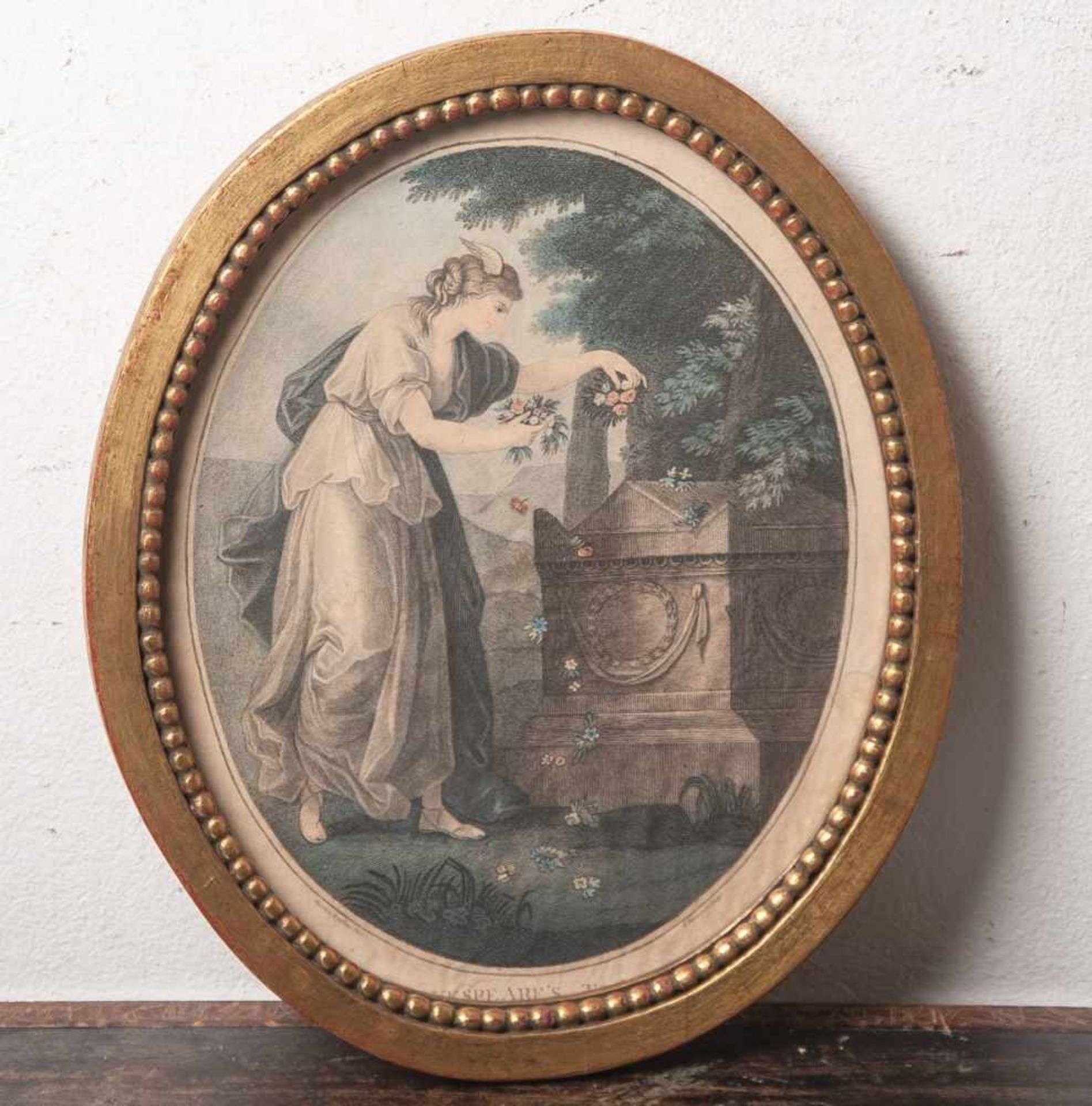 Francesco Bartolozzi (1728-1815), kolorierter Kupferstich nach Angelica Kauffmann(1741-1807),