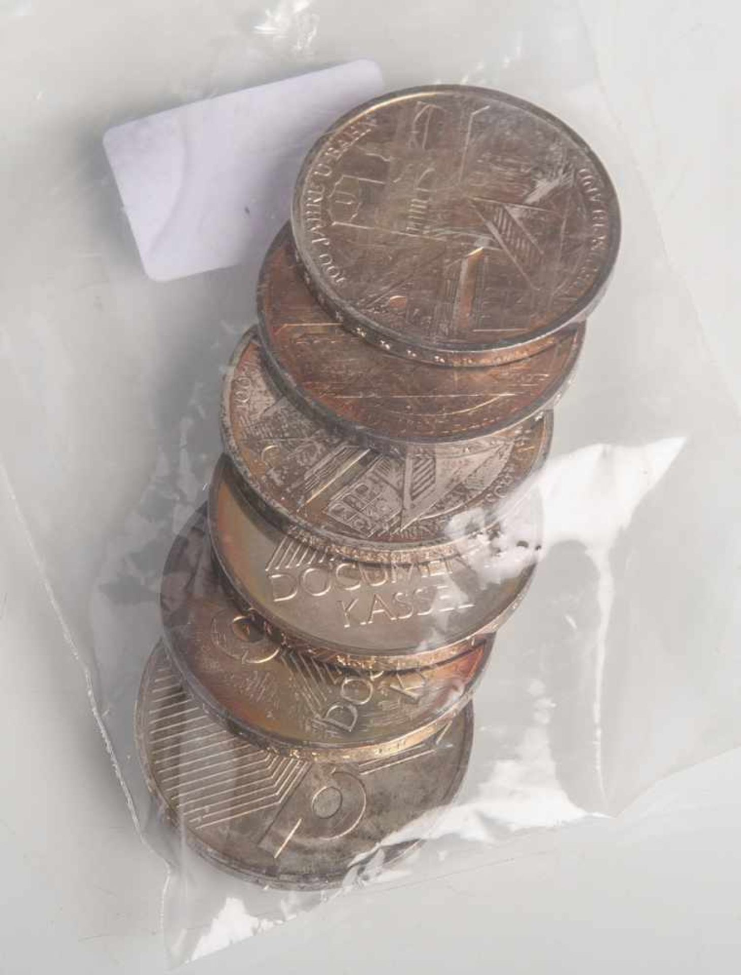 Konvolut von 10 Euro-Sondermünzen (Silber 925/1000), 6 Stück, bestehend aus: 3x 100 JahreU-Bahn in