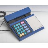 Telefon "Bang u. Olufsen" (1986), Beocom 1000 in Blau, Seriennr. 1694778 95045053 92W49,mit