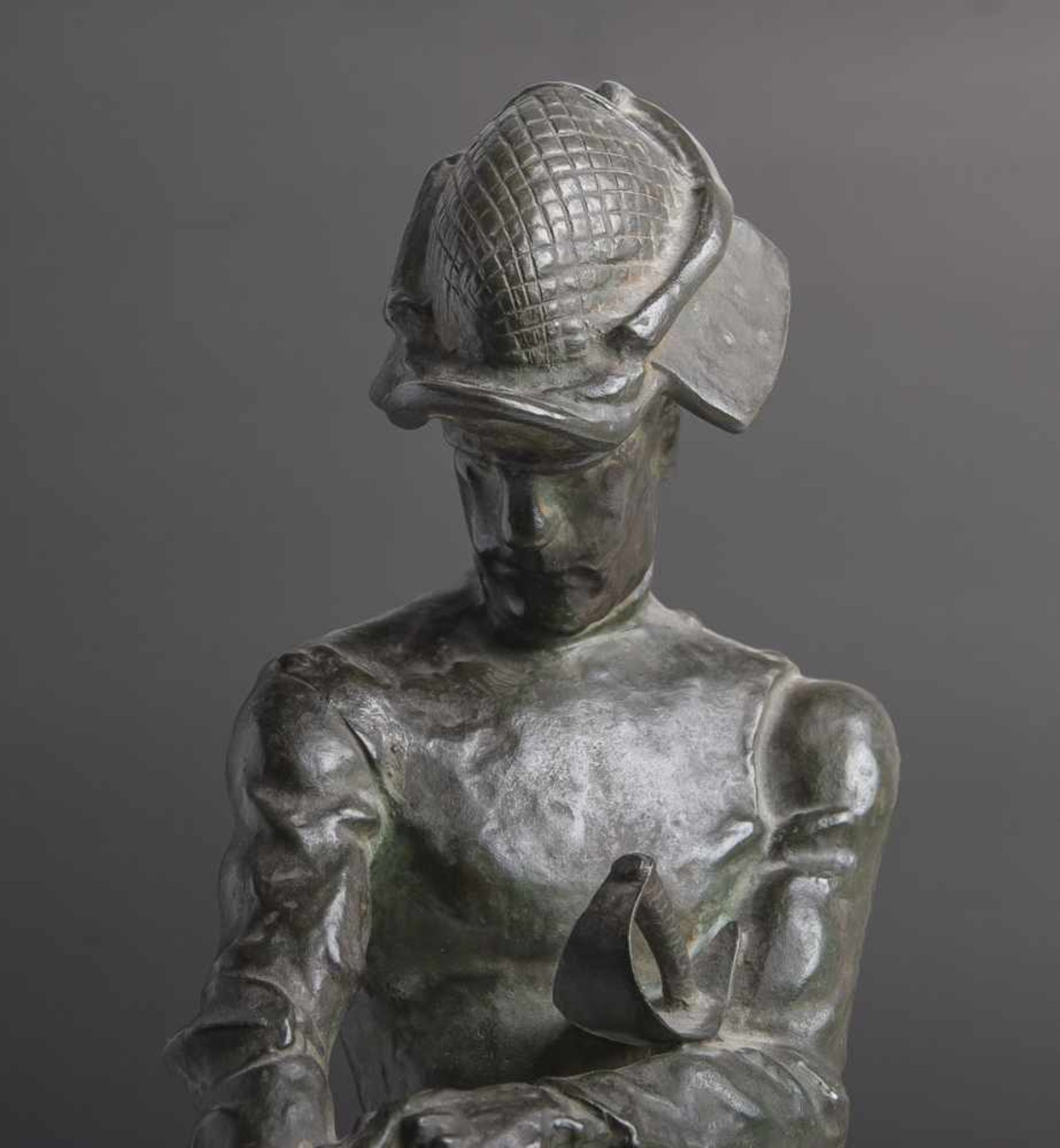 Bronzefigur "Der Degenfechter" (20. Jahrhundert), v. Hasemann, A(rminius) (1888 - 1979),Fechter - Bild 2 aus 5