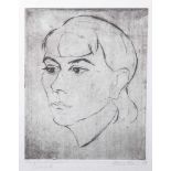 Lais, Otto (1897-1988), "Die Frau des Künstlers", Druck, li. u. bez., re. u. sign., dat.(19)29,