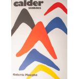 Calder, Alexander (1898 - 1976), Ausstellungsplakat "Stabiles" für Calder-Ausstellung inder