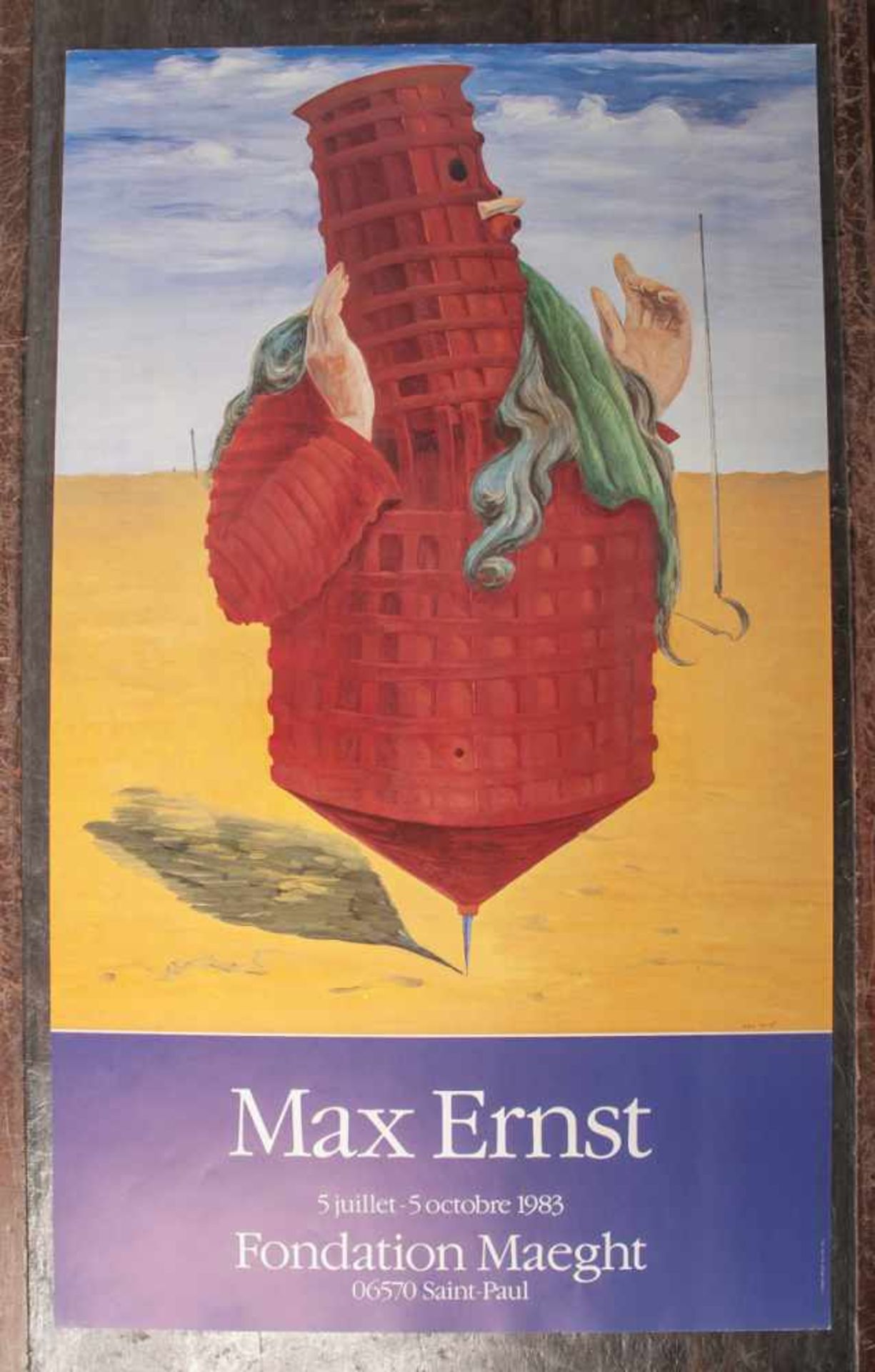 Ernst, Max (1891 - 1976), Ausstellungsplakat für Ernst-Ausstellung in der Fondation Maeghtin Saint-