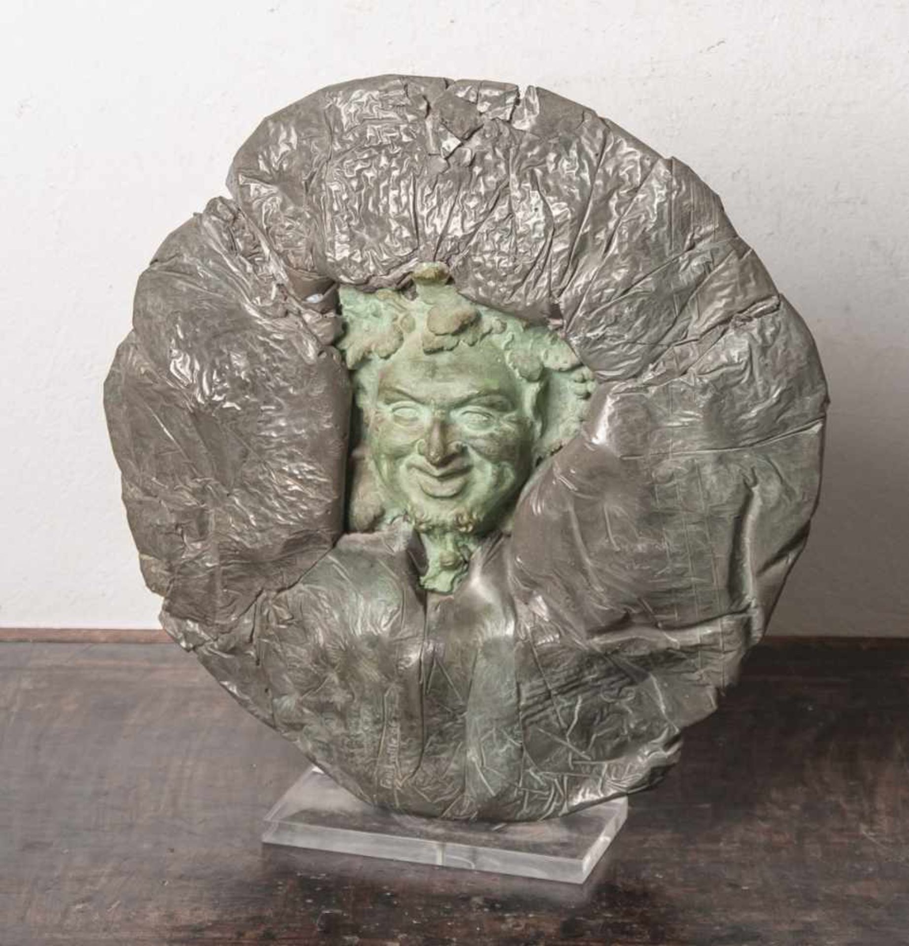 Fontenille, Michel (20.-21. Jahrhundert), Gesicht des Bacchus, Bronze, unten sign. u. dat(19)86,