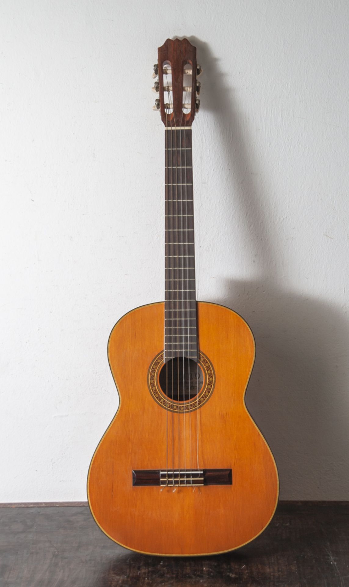 Gitarre, bez Shiro Construccion Artistica de Guitarra Serial No 857, Modello No A-C8, Madein