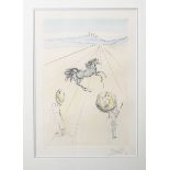Dalí, Salvador (1904-1989), "Gladiators", aquarellierte Radierung, re. u. handsign., li.u. numm. (