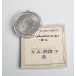 5-DM-Gedenkmünze "Meissen" (DDR, 1972), Kupfer/Nickel, Dm. ca. 2,9 cm, Gewicht ca. 11 g,