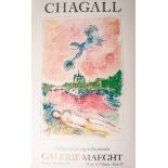 Chagall, Marc (1887 - 1985), Ausstellungsplakat für Chagall-Ausstellung in der GalerieMaeght in