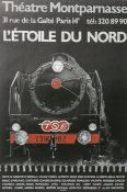 "L'Etoile Du Nord" (Veranstaltungsplakat), Théatre Montparnasse, 31 rue de la Gaité(Paris), ca. 60 x