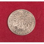 Dicker Doppeltaler von 1591 von Nassau-Idstein und Wiesbaden (Silber 835/000), Replik, BfGBank 1977,