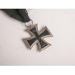 Eisernes Kreuz (1. WK), Kaiserreich, 1914, 2. Klasse, Hersteller: FW. Getragen, teilsberieben,