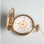 Goldene Herrentaschenuhr "Longines" 585 GG/14K (wohl Anfang 20. Jahrundert), 5 GrandsPrix, Paris-