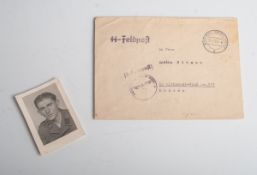 SS-Feldpostbriefumschlag (Drittes Reich), Brief eines Soldaten vom Lager in Dachau an Fr.Anezka
