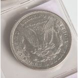 One Dollar "Liberty" (USA, 1921), Silber, Morgan Dollar, "E. Pluribus Unum",Münzprägestätte: M,