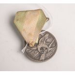 Medaille "Deutsch die Saar", Drittes Reich, Rs.: Opferschiessen, W.H.W. 24.3.1935,Stoff-Triangel