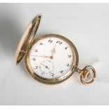 Savonette Herrentaschenuhr 585 RG/GG/14K. (Reichgoldstempel/Reichskrone inSonnenzeichen/