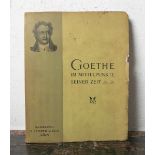 Alter Versteigerungskatalog (Ende 19. Jahrhundert), "Goethe im Mittelpunkte seiner Zeit",