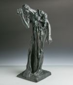 Rodin, Auguste (1840-1917), "Pierre de Wissant", Bronzefigur, wohl Museumsreplik,vollplastische