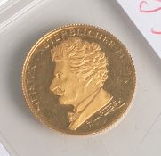 1 Goldmünze (Österreich) 900/1000 Gold, Sonderprägung, bez. "Meister unsterblicher Musik",Johann