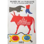"A La Belle Enseigne" (Ausstellungsplakat), Musée de la Publicité, 14 Juin - 14 Oct 1983,18. Rue