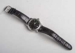 Herrenarmbanduhr "Montblanc", Meisterstück, Automatik, Stainless, arab. versilberteZiffern auf