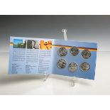 Gedenkmünzenset 10 Euro (BRD, 2003), Sterlingsilber, 6 Stück, PP, Dm. ca. 32,5 mm, Gewichtca. 18 g.-
