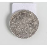 Münze "Churfurstlicher Pfaltzlandmuntz", wohl 1 Gulden zu 60 Kreuzern (1668), Silber,"Archith: et: