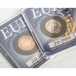 2 5-Euro-Sondermünzen (Finnland), "Eishockey-WM 2012" u. "Fußball-EM 2016", Aufl. 20.000,in orig.