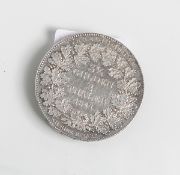 3 1/2 Gulden 2 Taler "Freie Stadt Frankfurt" (1841), Silber, Stadtansicht, Vereinsmünze,"VII eine F.