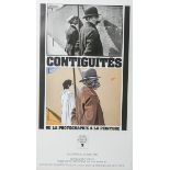"Contiguités de la Photographie a la Peinture" (Ausstellungsplakat), Eduardo Arroyo u.Henri Cartier,