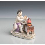 Figurine "Allegorie des Feuers" (Meissen, Unterbodenmarke, 20. Jahrhundert), Serie der 4Elemente,