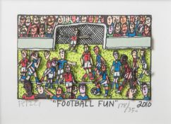 Rizzi, James (1950 in New York City-2011, New York City), "Football Fun", 2010, 3D-Grafik,unten